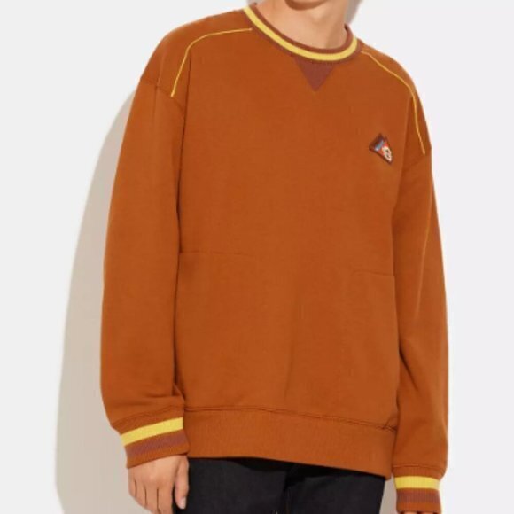 **AUTHENTIC** Coach Crewneck in Caramel XL ULTRARare NWT - Picture 2 of 5